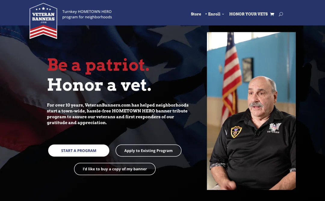 Hometown Heroes veteran banners